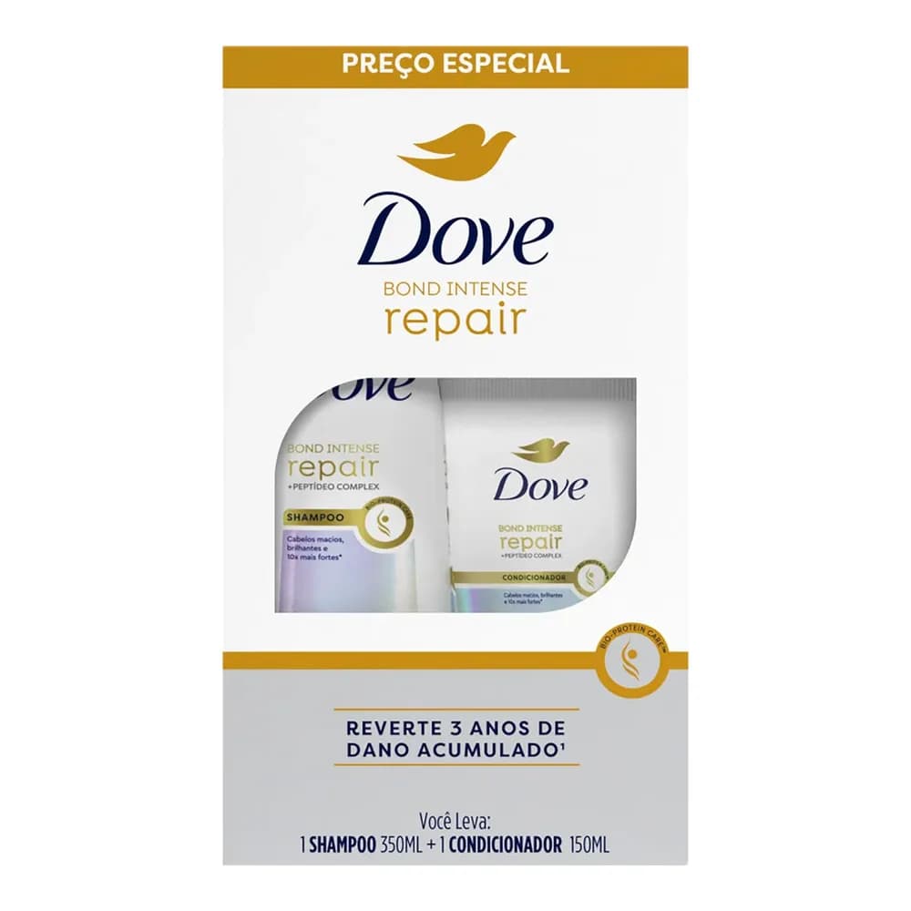 Kit shampoo e condicionador dove com 2un