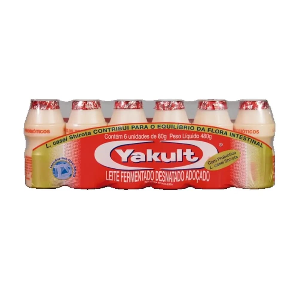 Leite fermentado yakult 480g 6un