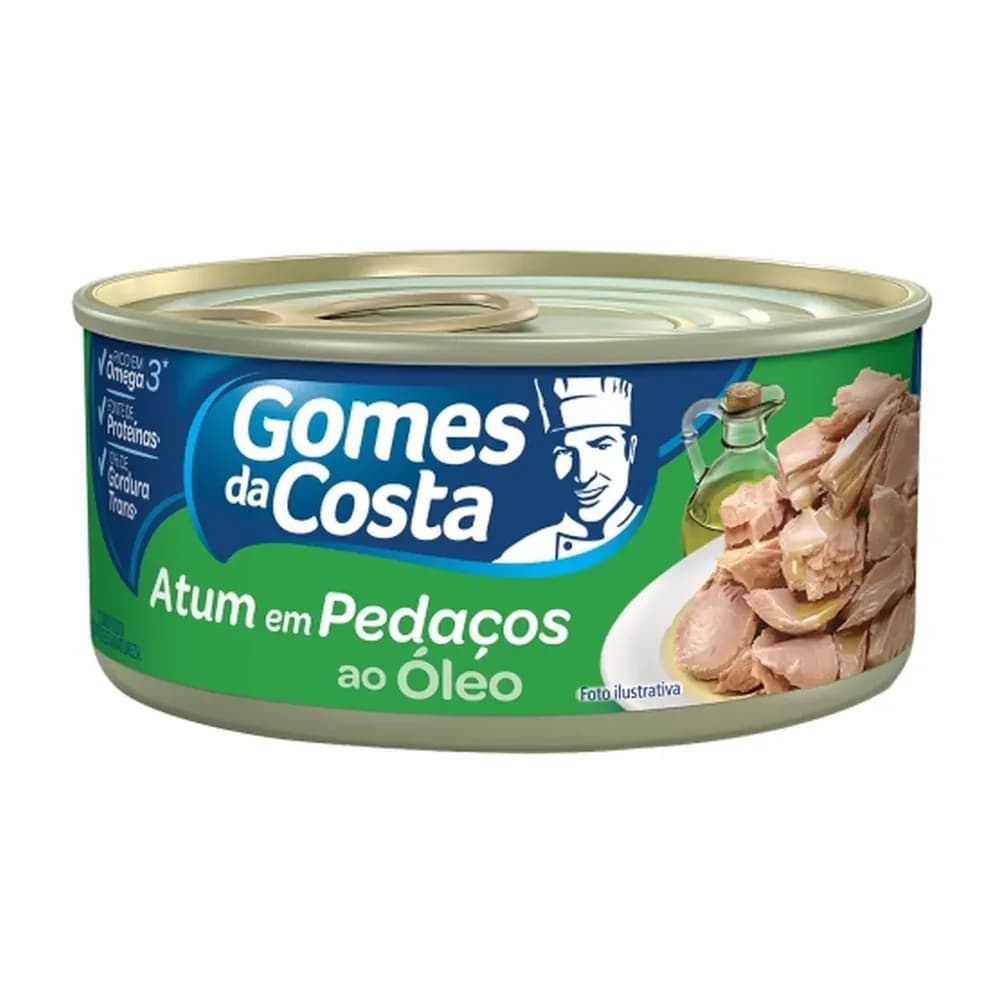 Atum em pedacos em oleo gomes da costa 170g