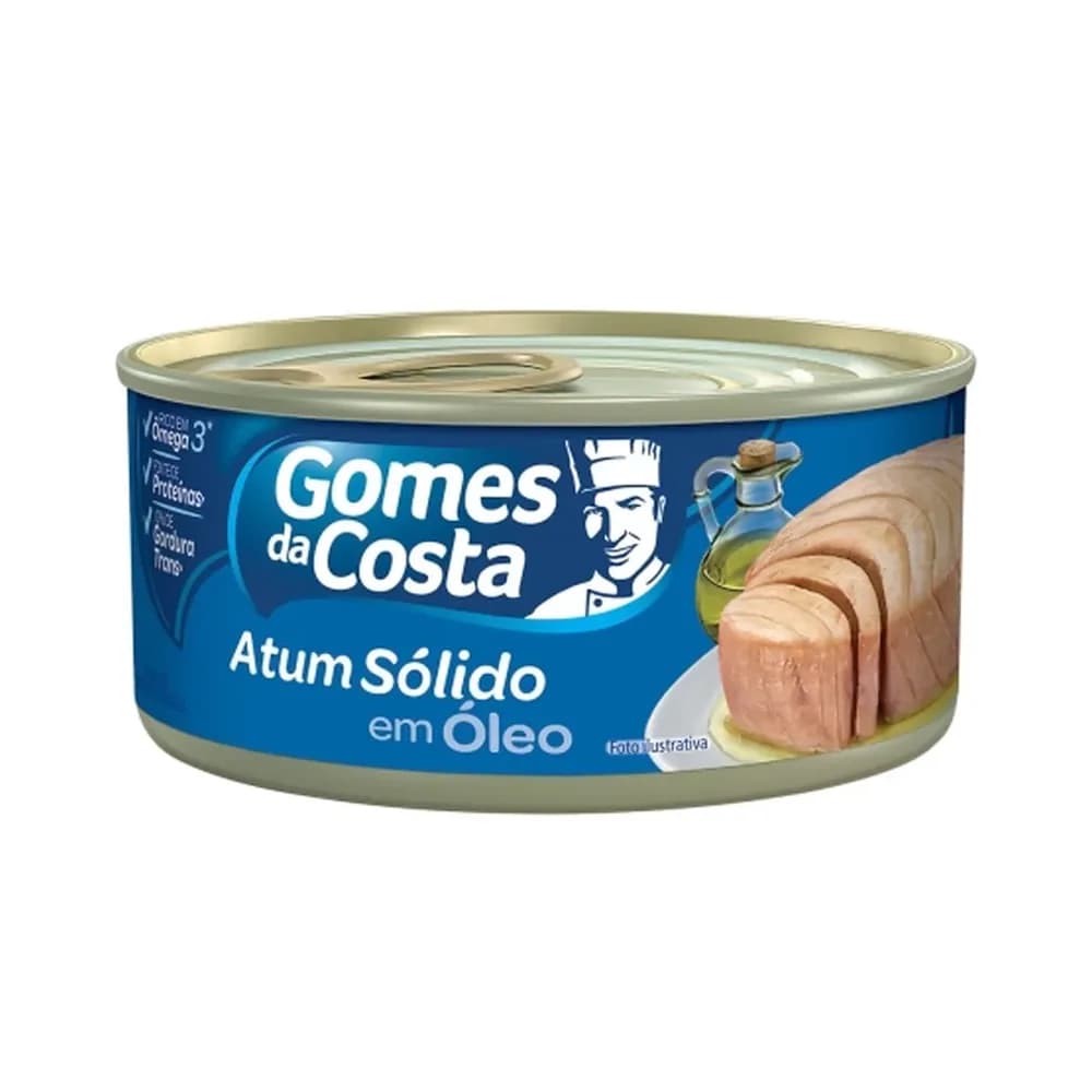 Atum solido em oleo gomes da costa 120g