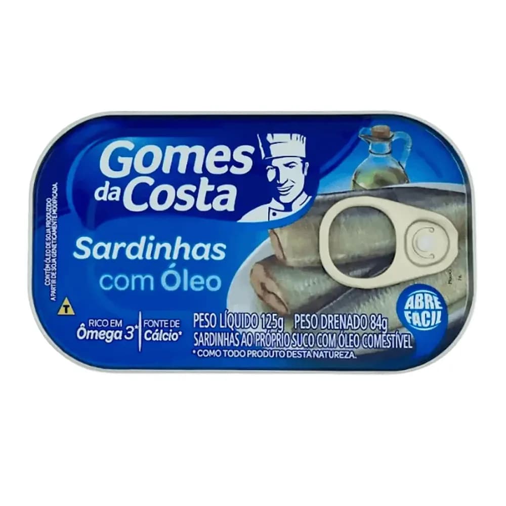 Sardinha com oleo gomes da costa 75g