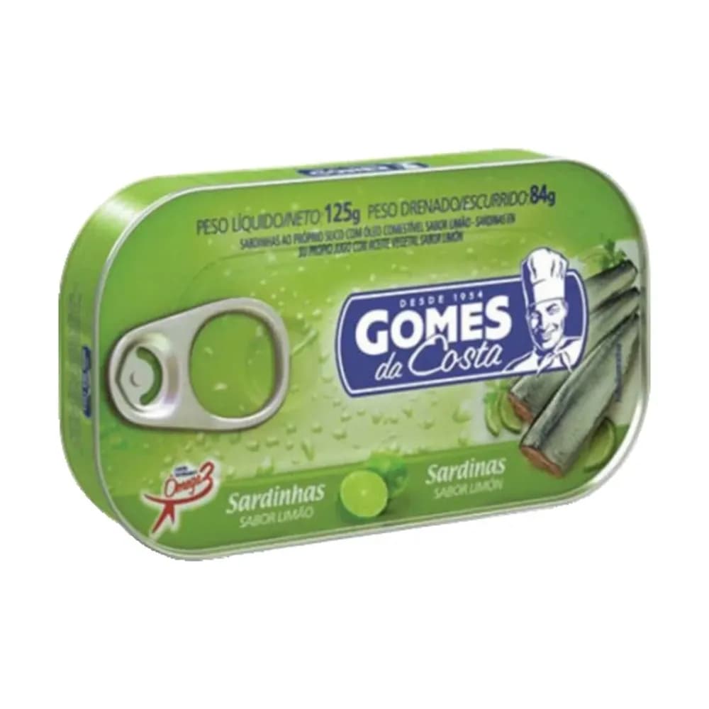 Sardinhas com limao gomes da costa 125g