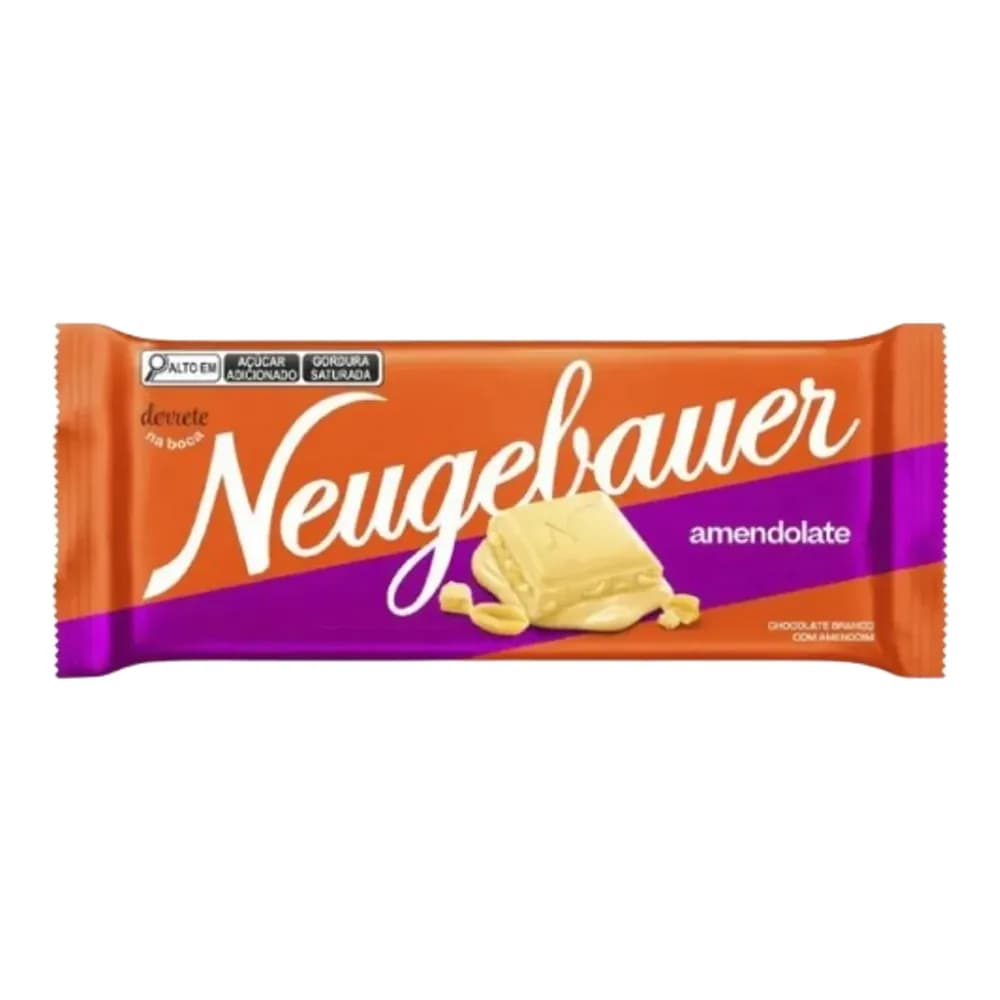 Chocolate branco com amendoim amendolate neugebauer 80g