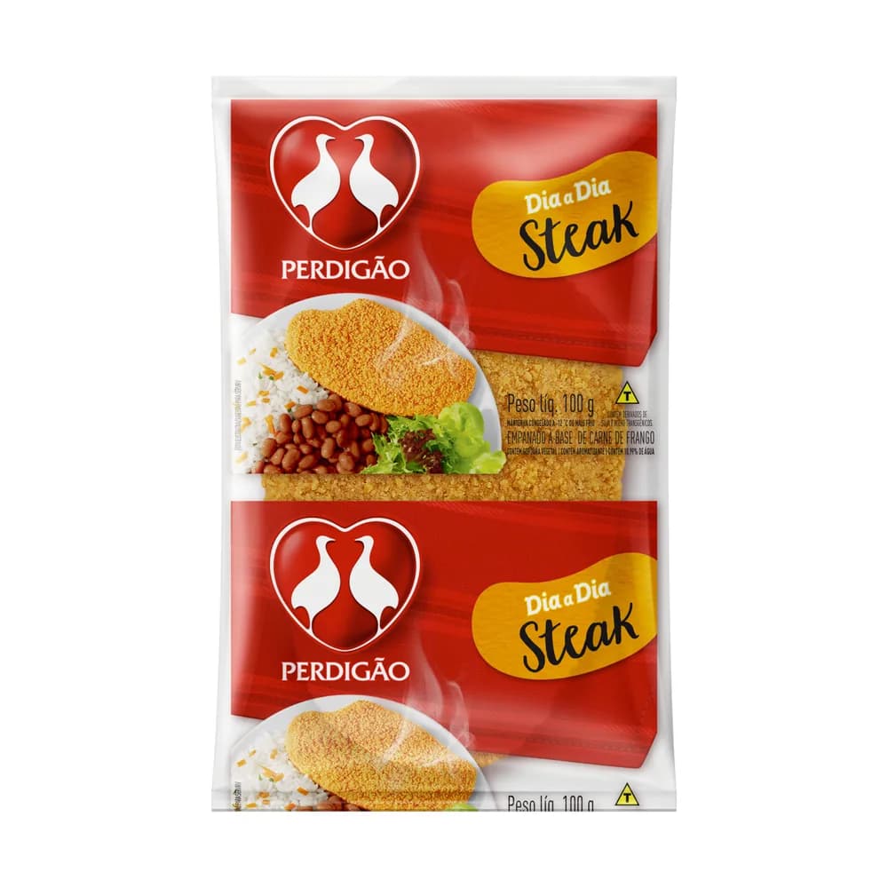 Steak empanado de frango perdigao 100g