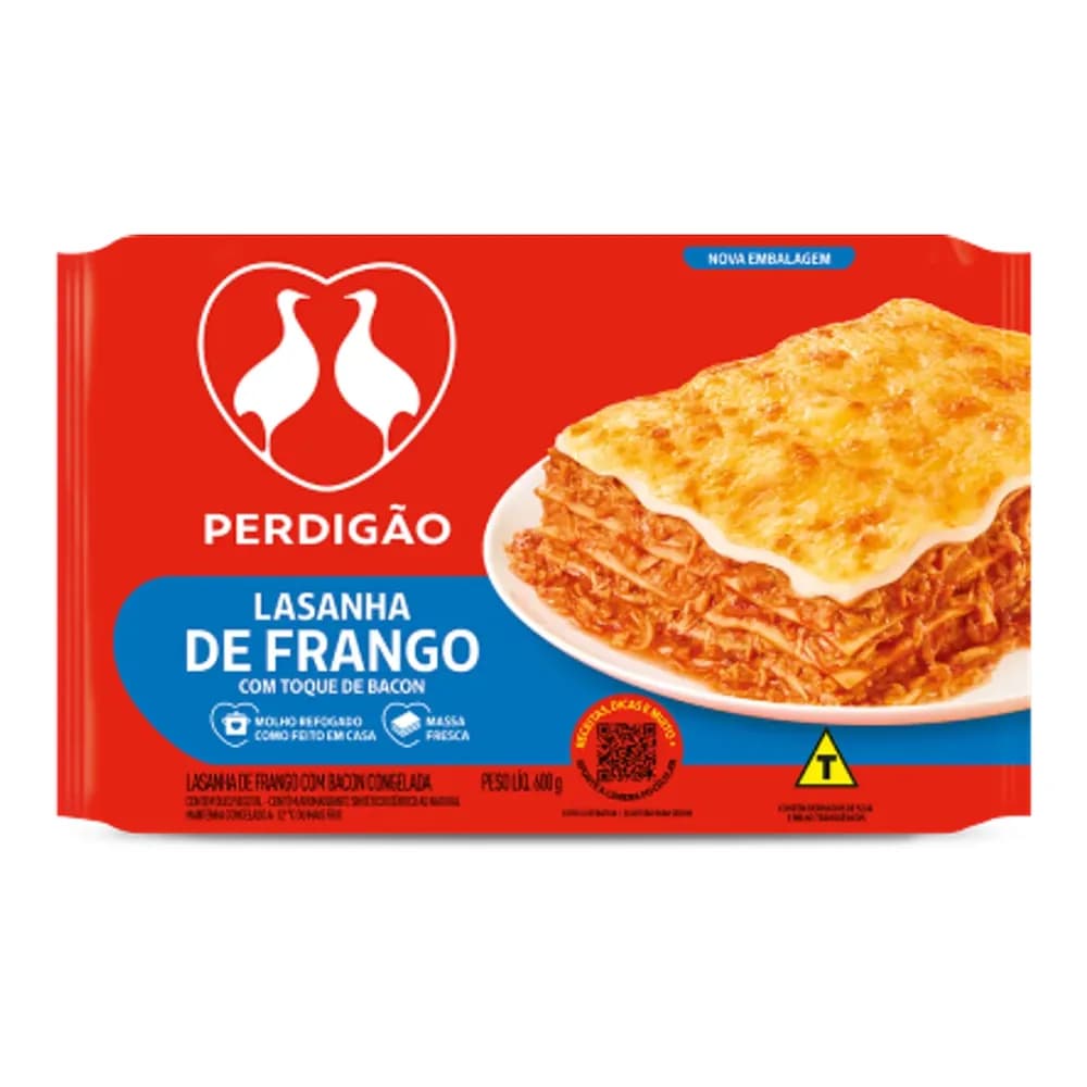 Lasanha perdigao calabresa embalagem 600g