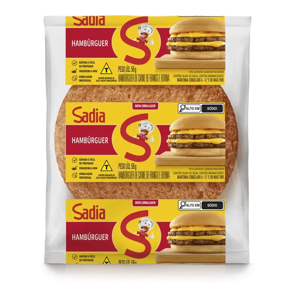 Hamburguer misto sadia 56g