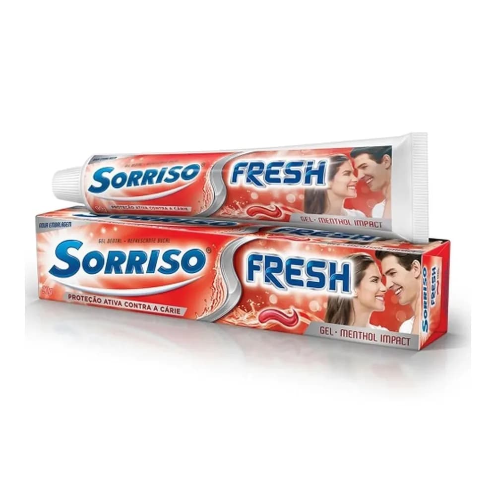 Creme dental fresh menthol impact sorriso 90g
