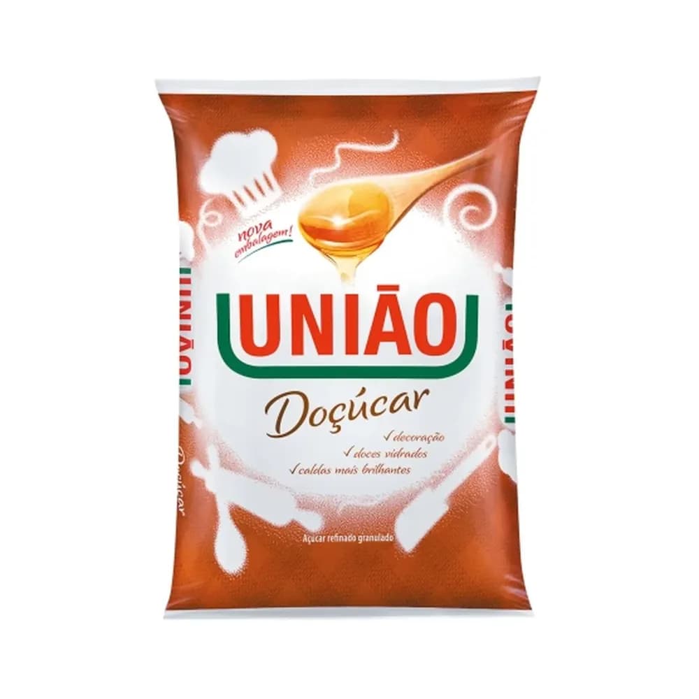 Acucar refinado docucar uniao 1kg