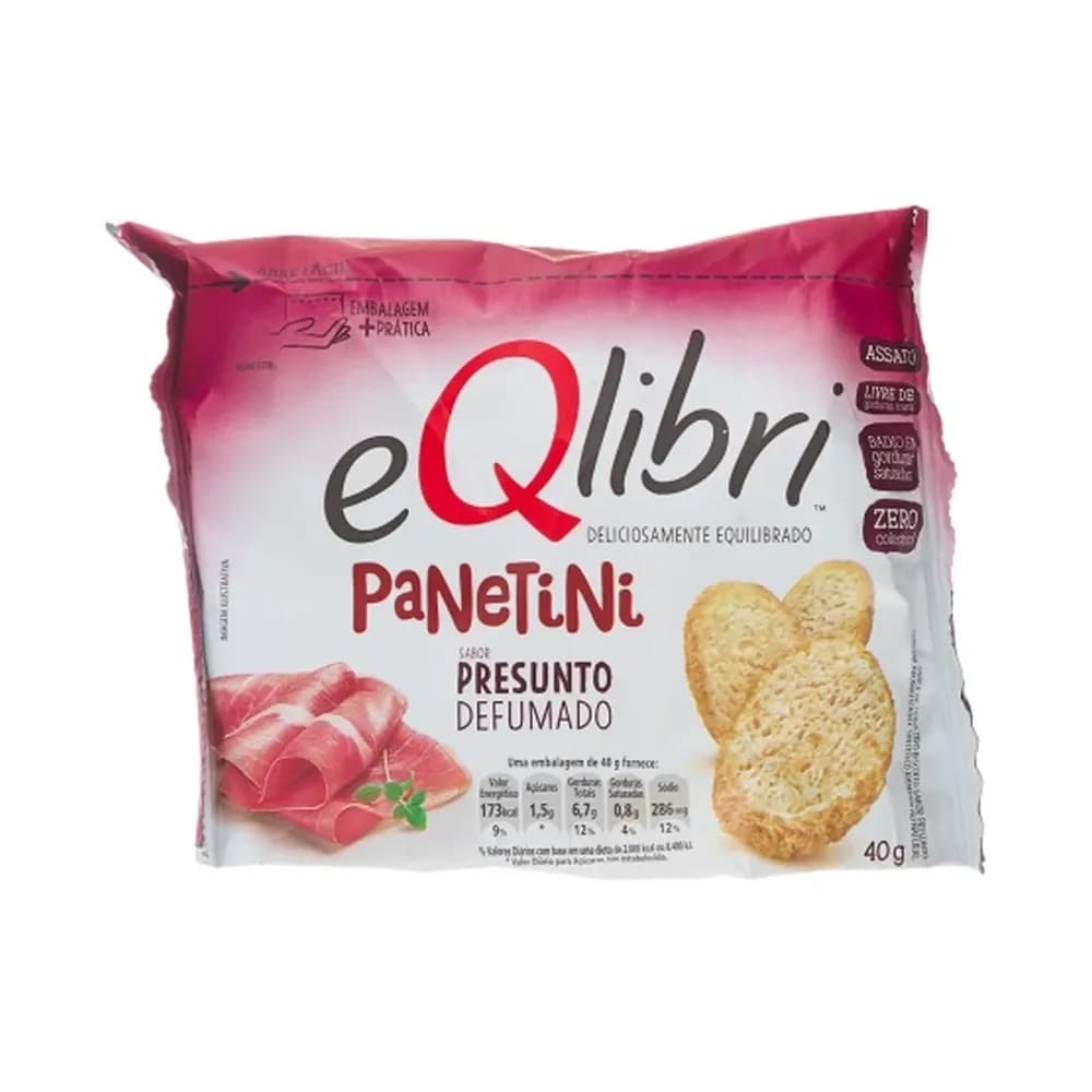 Snack panetini presunto defumado eqlibri 40g