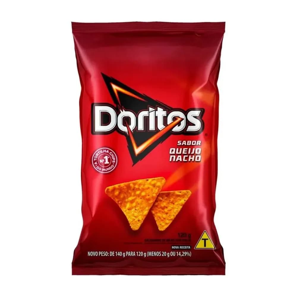 Salgadinho de milho sabor queijo nacho doritos 120g