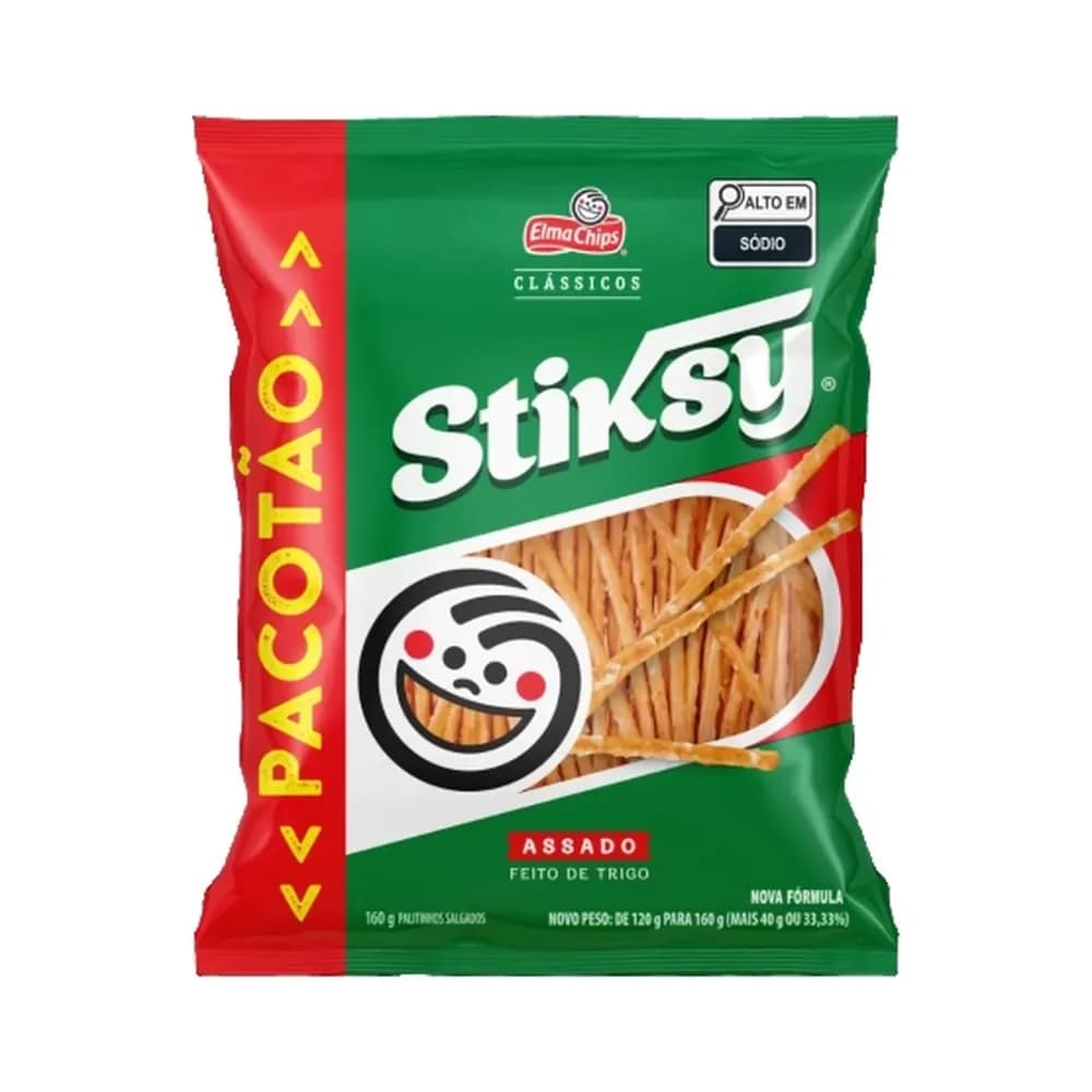 Palitinho salgado elma chips stiksy 160g