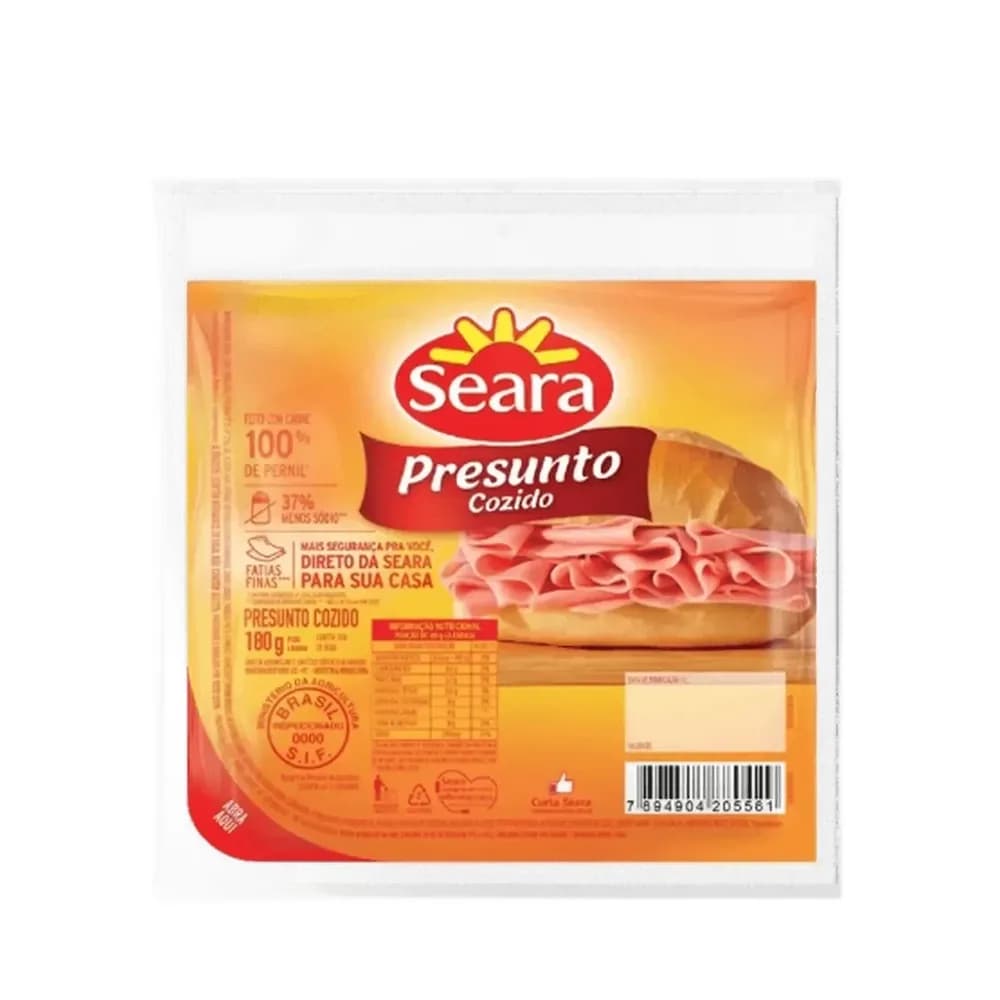 Presunto fatiado seara 180g
