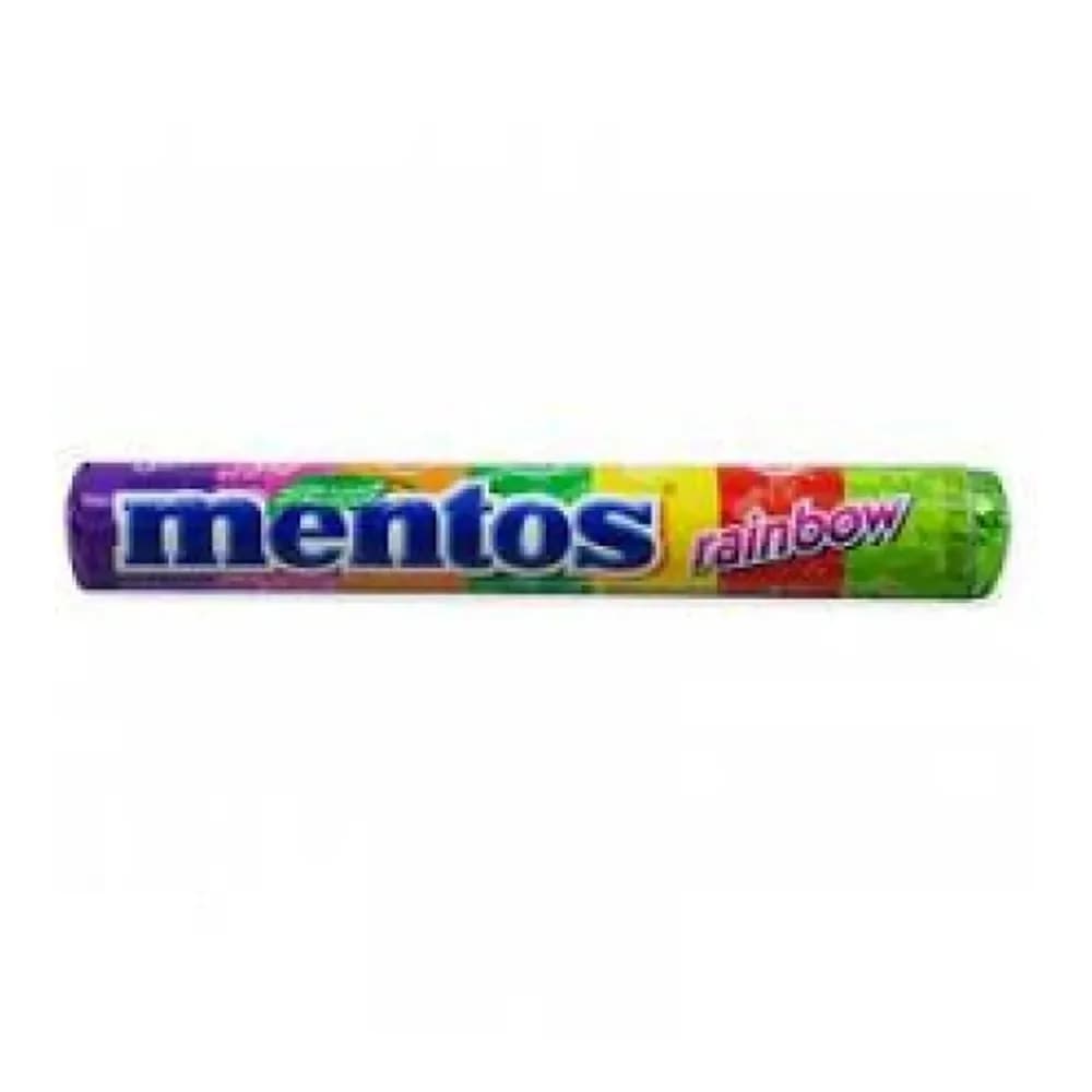 Bala mastigavel mentos rainbow 37,5g