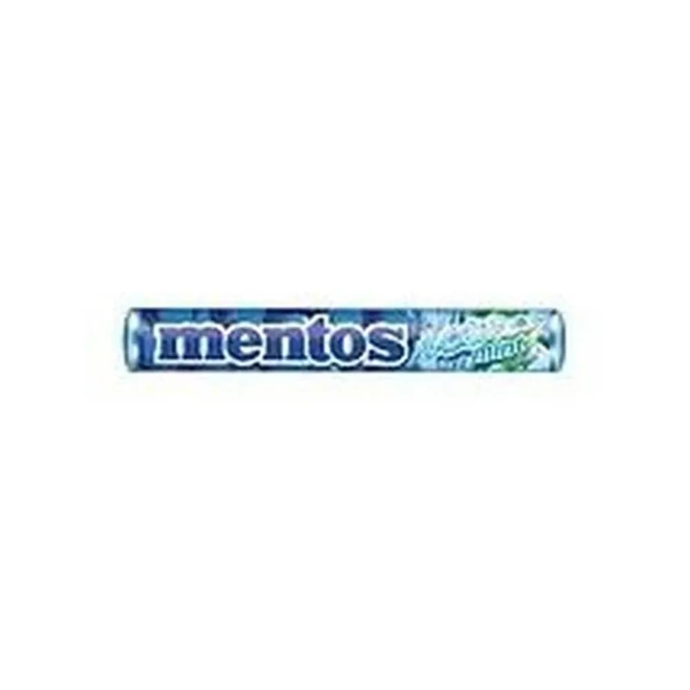 Goma de mascar sem acucar mentos 3 camadas strong mint 8,5g 5 unidades