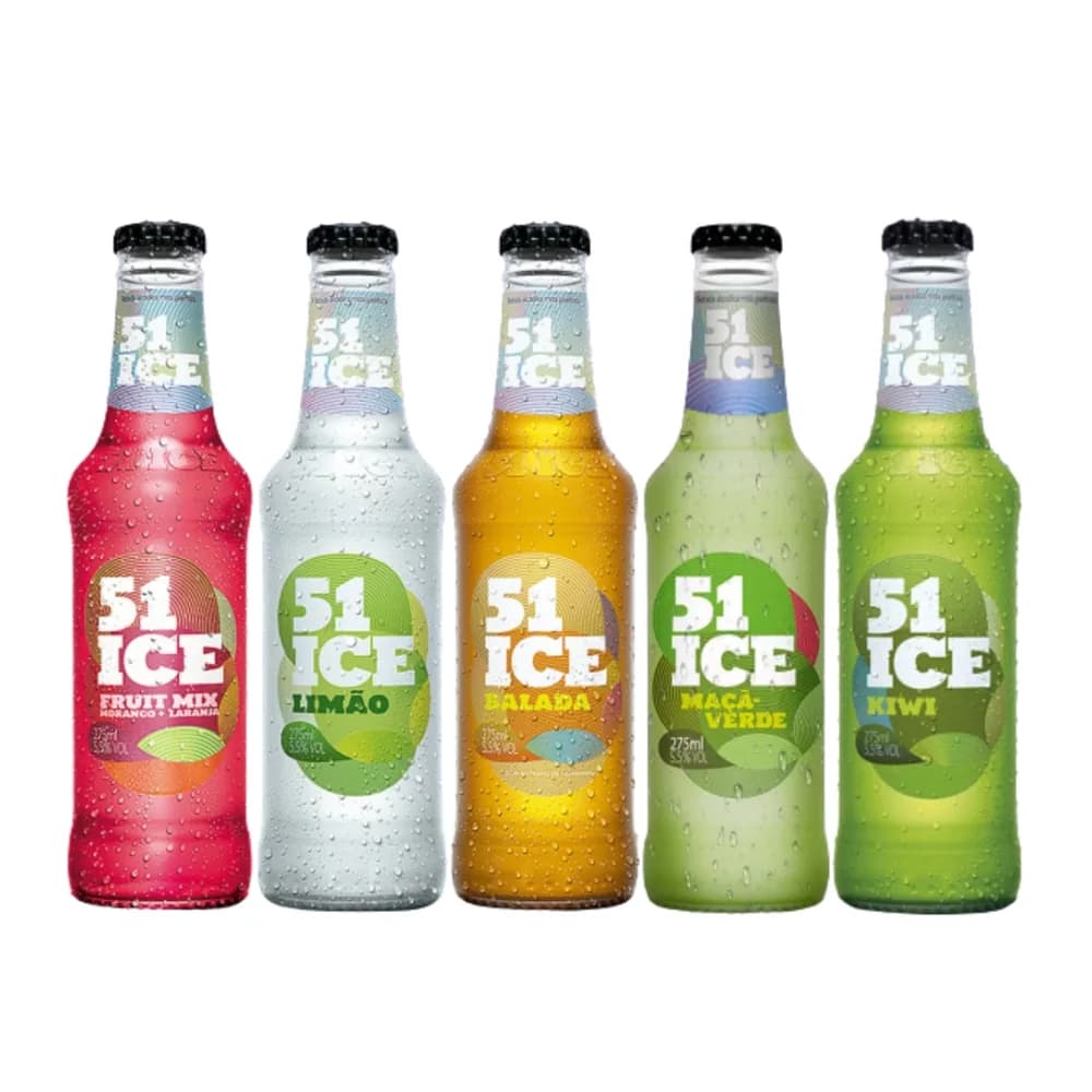 Bebida mista alcoolica gaseificada limao 51 ice 275ml