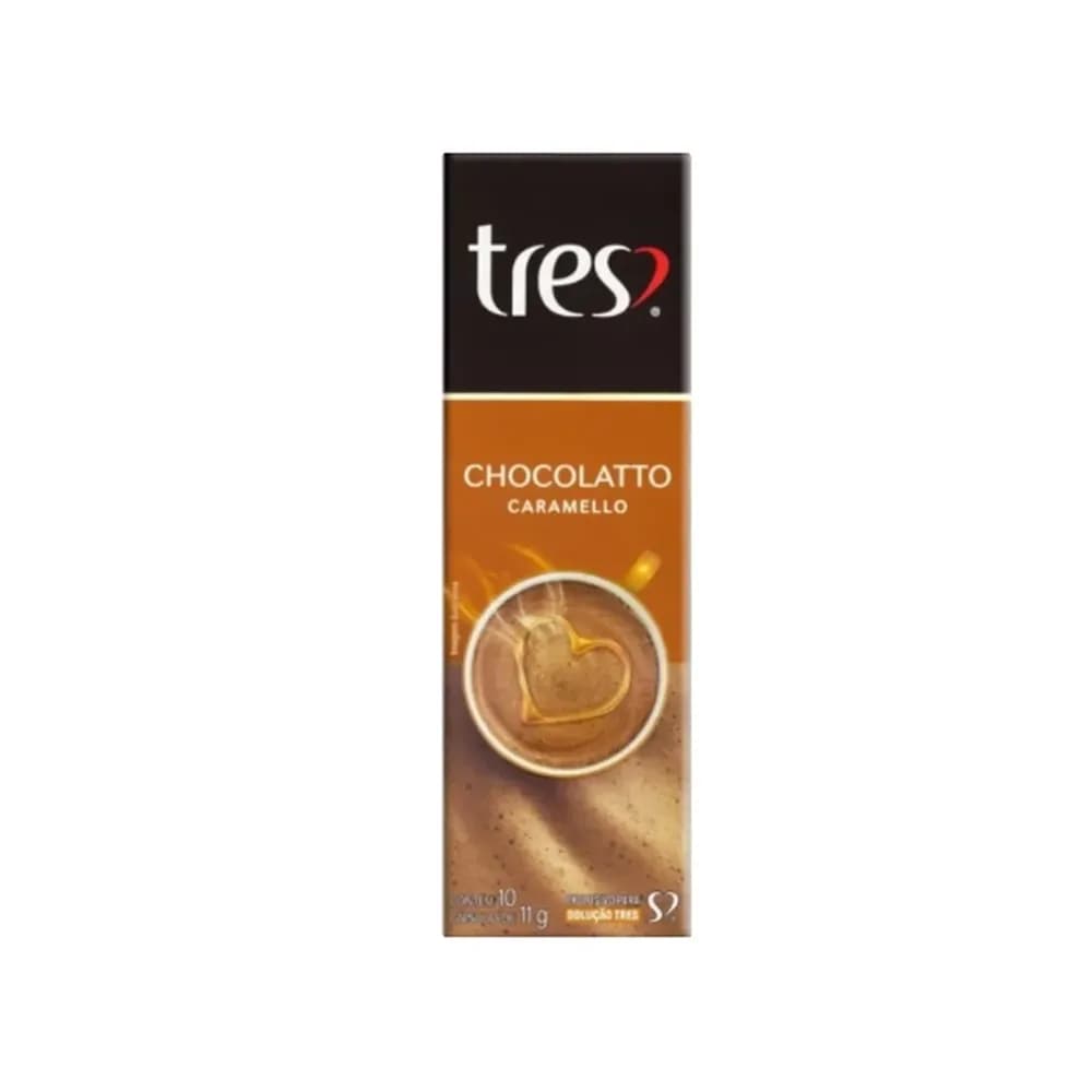 Capsula chocolatto caramello 3 coracoes com 10un