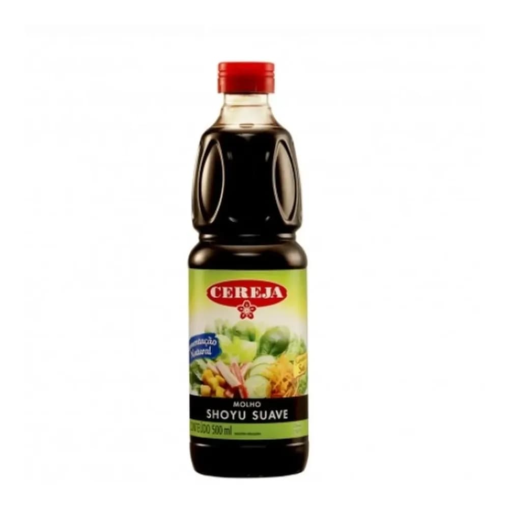 Molho shoyu cereja suave garrafa 500ml