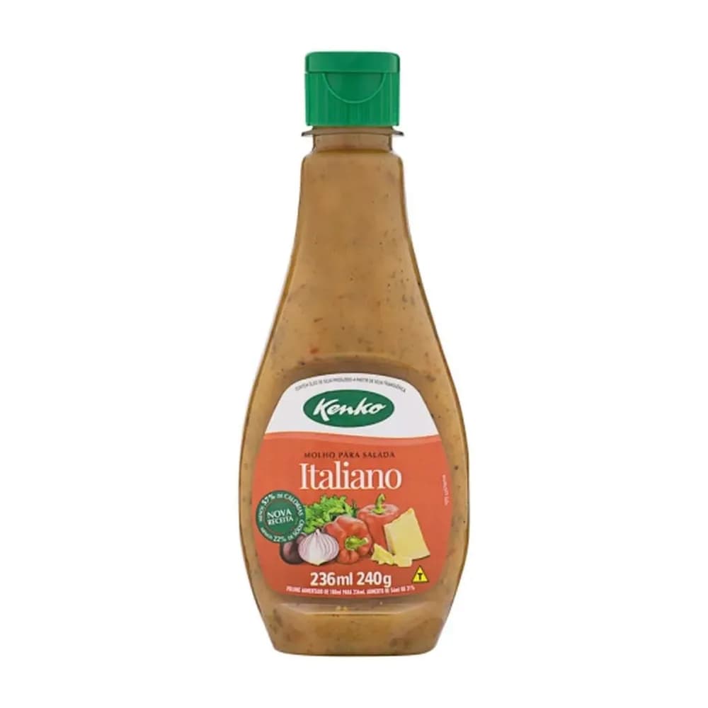 Molho para salada kenko italiano embalagem 236ml