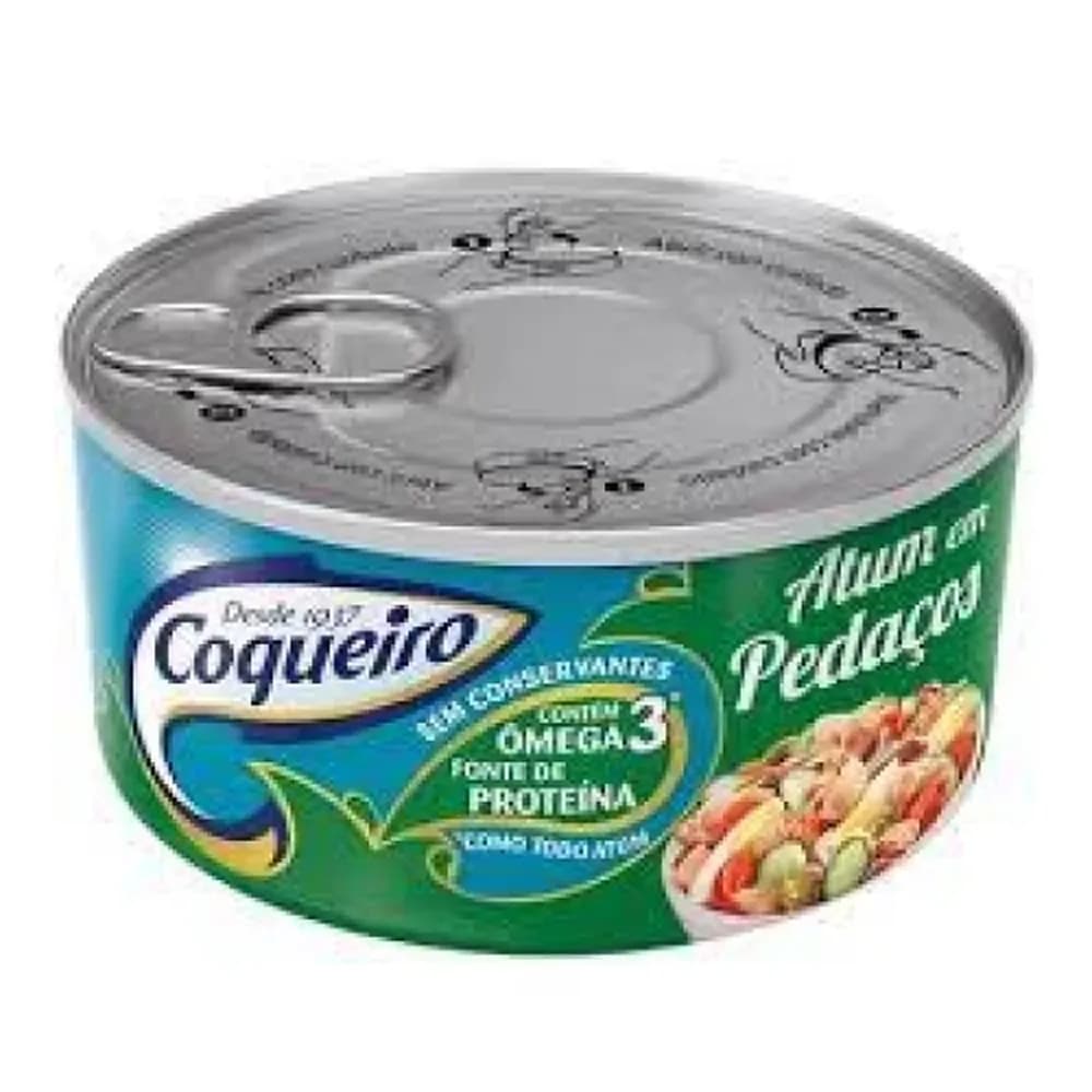 Atum em pedacos em oleo coqueiro 170g