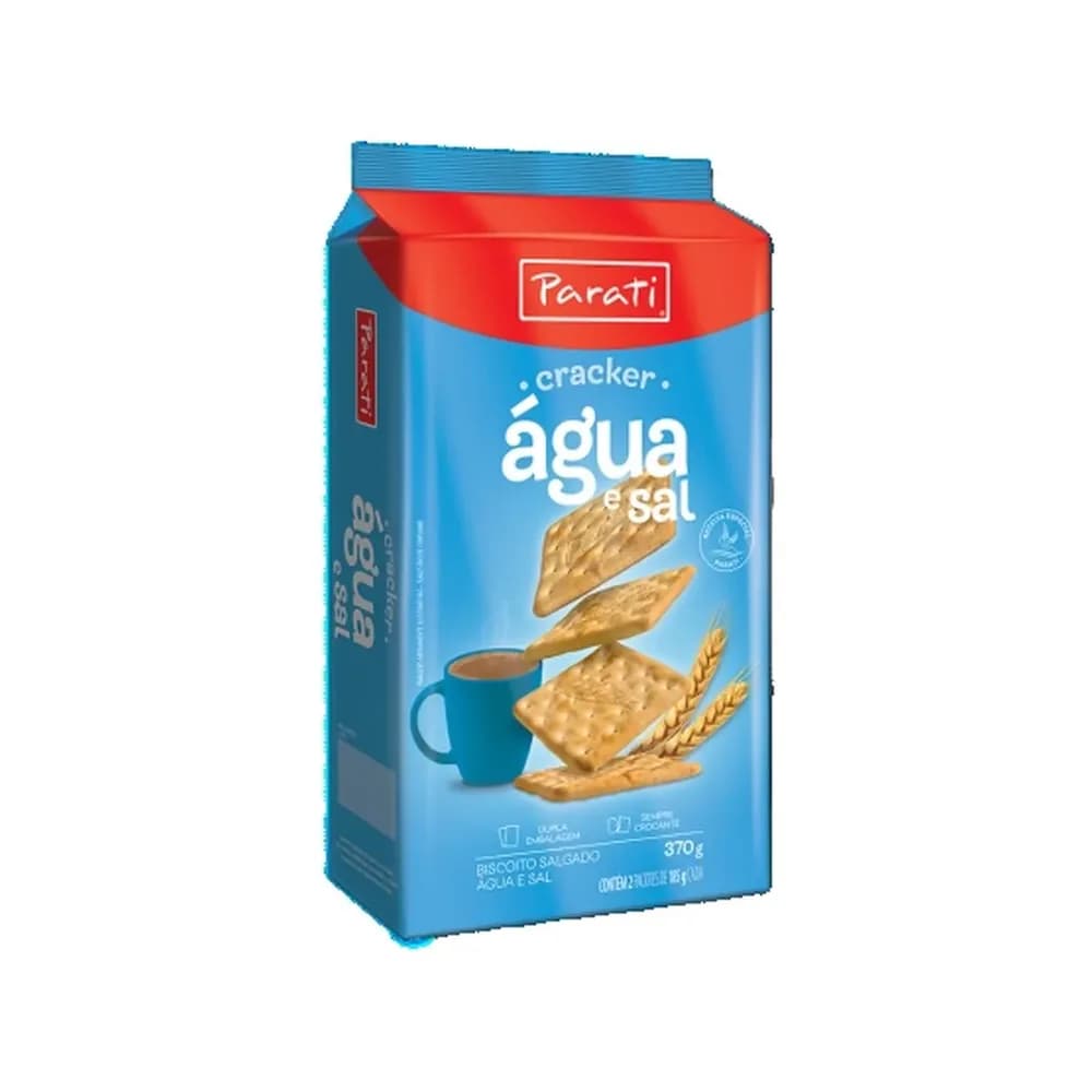 Biscoito agua e sal parati 370g