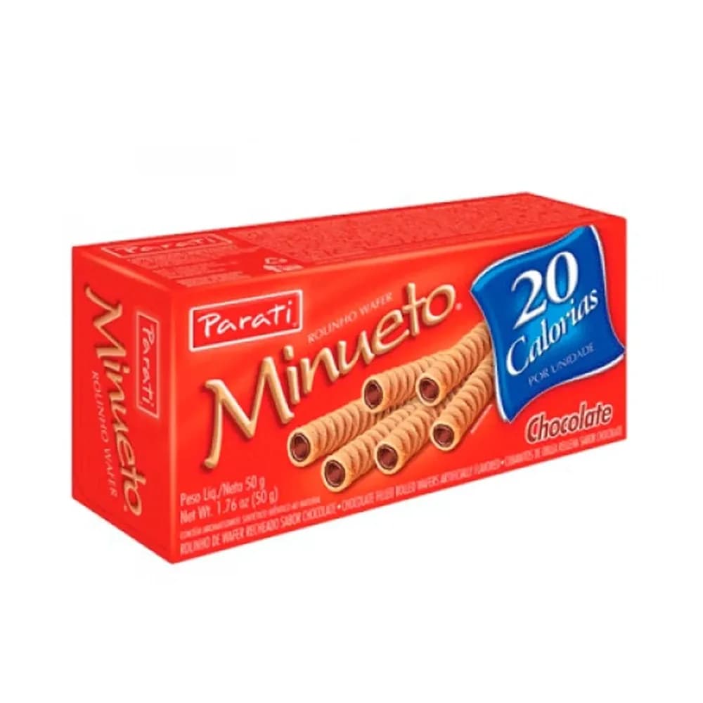 Rolinho wafer parati minueto chocolate 40g