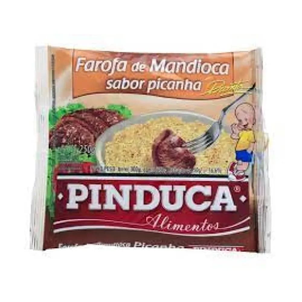 Farofa de mandioca pinduca picanha com pimenta embalagem 250g