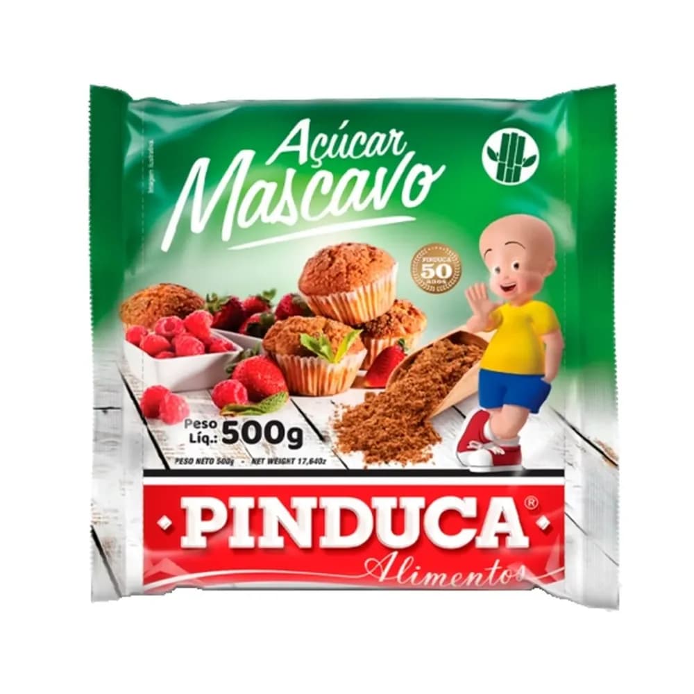 Acucar mascavo pinduca pacote 500g