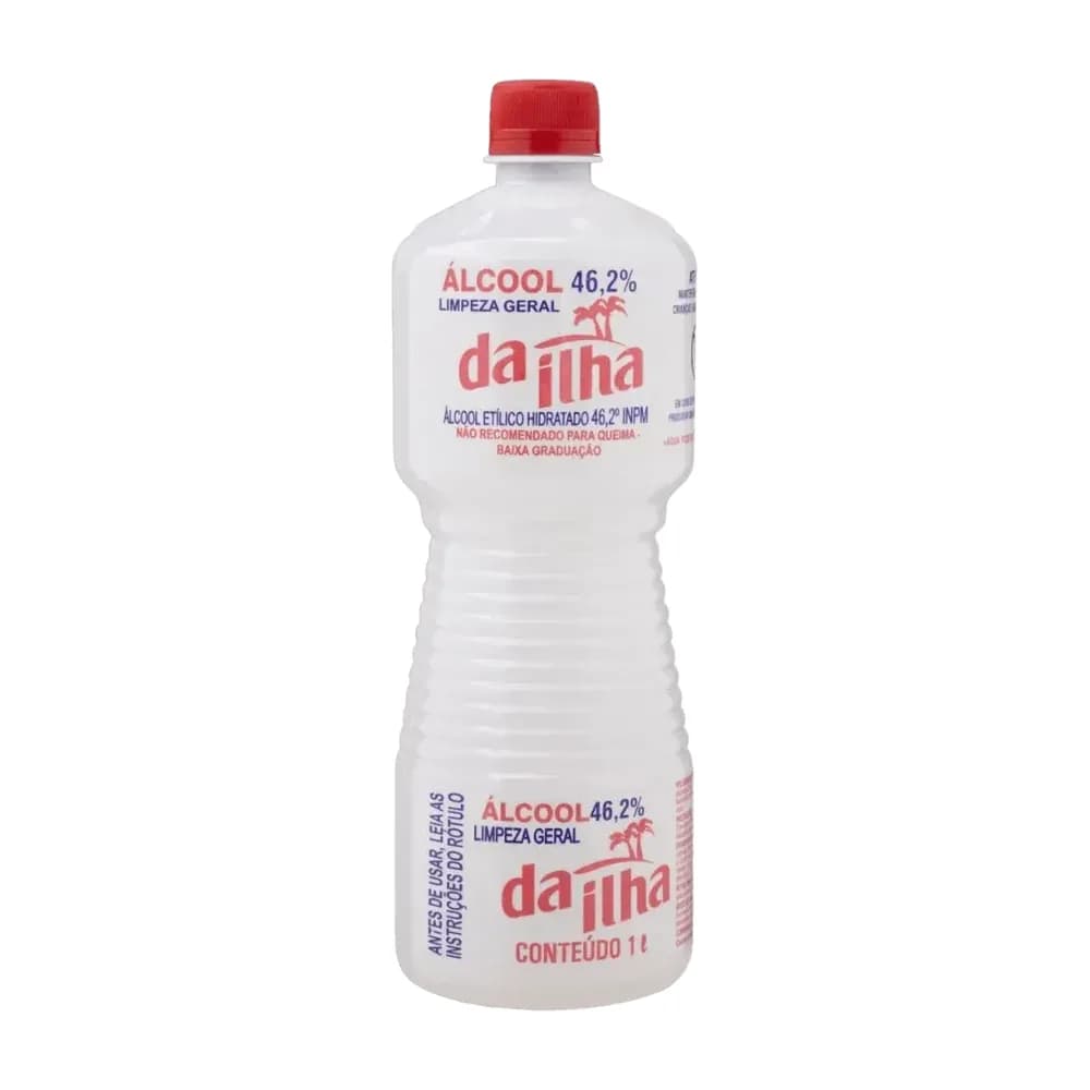 Alcool da ilha 46,2o bactericida tradicional 1l