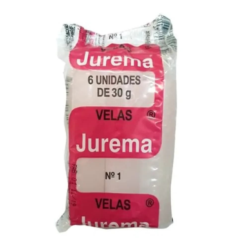 Vela jurema no1 6un embalagem 30g