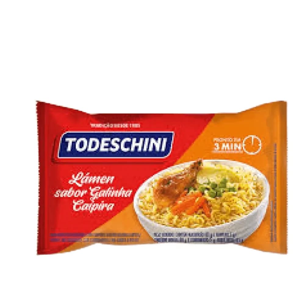 Macarrao instantaneo galinha caipira todeschini 85g