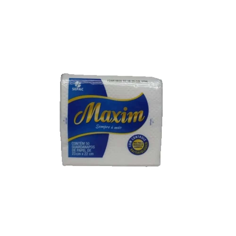 Guardanapo de papel maxim pacote 50 un 23x22cm