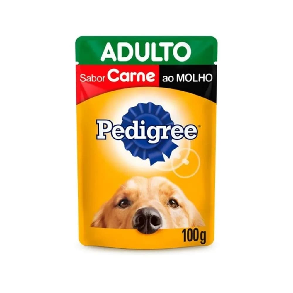Racao umida pedigree sache carne ao molho para caes adultos 100 g
