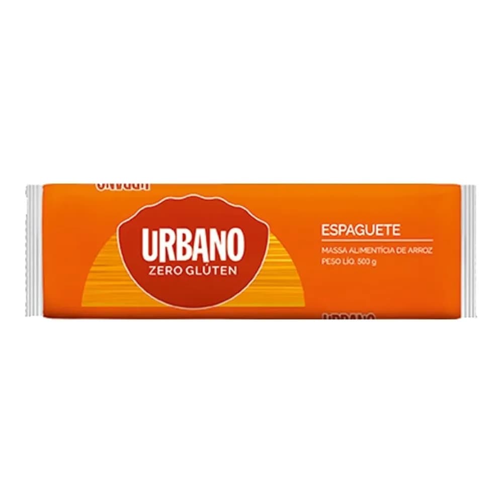 Macarrao espaguete de arroz zero gluten urbano 500g