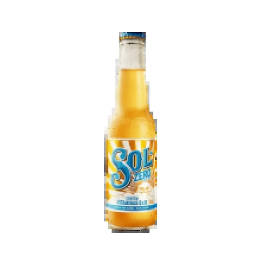 Cerveja pilsen zero alcool sol garrafa 330ml