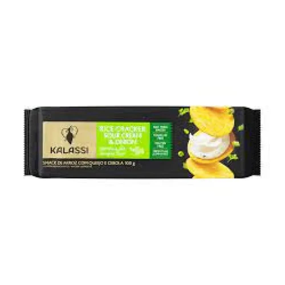 Biscoito de arroz com queijo e cebola kalassi 100g