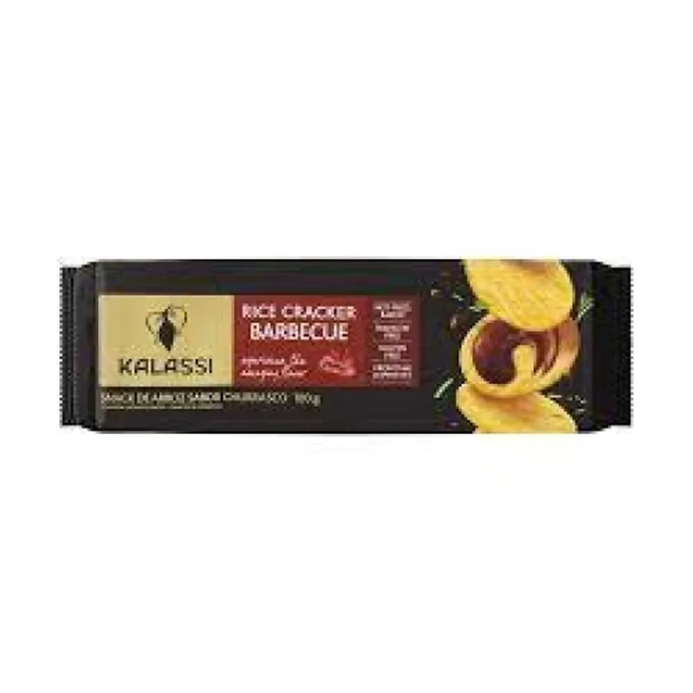 Biscoito de arroz sabor barbecue kalassi 100g