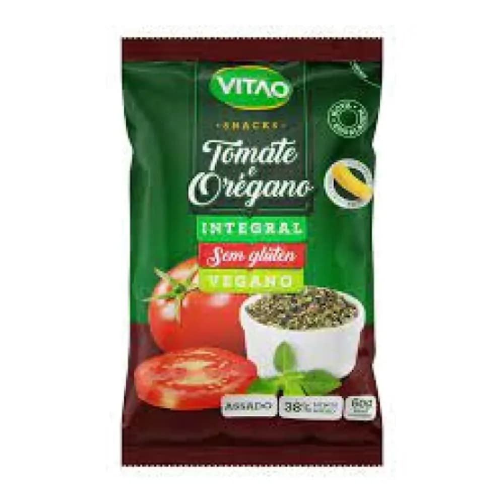Snack integral vitao tomate e oregano sem gluten 40g
