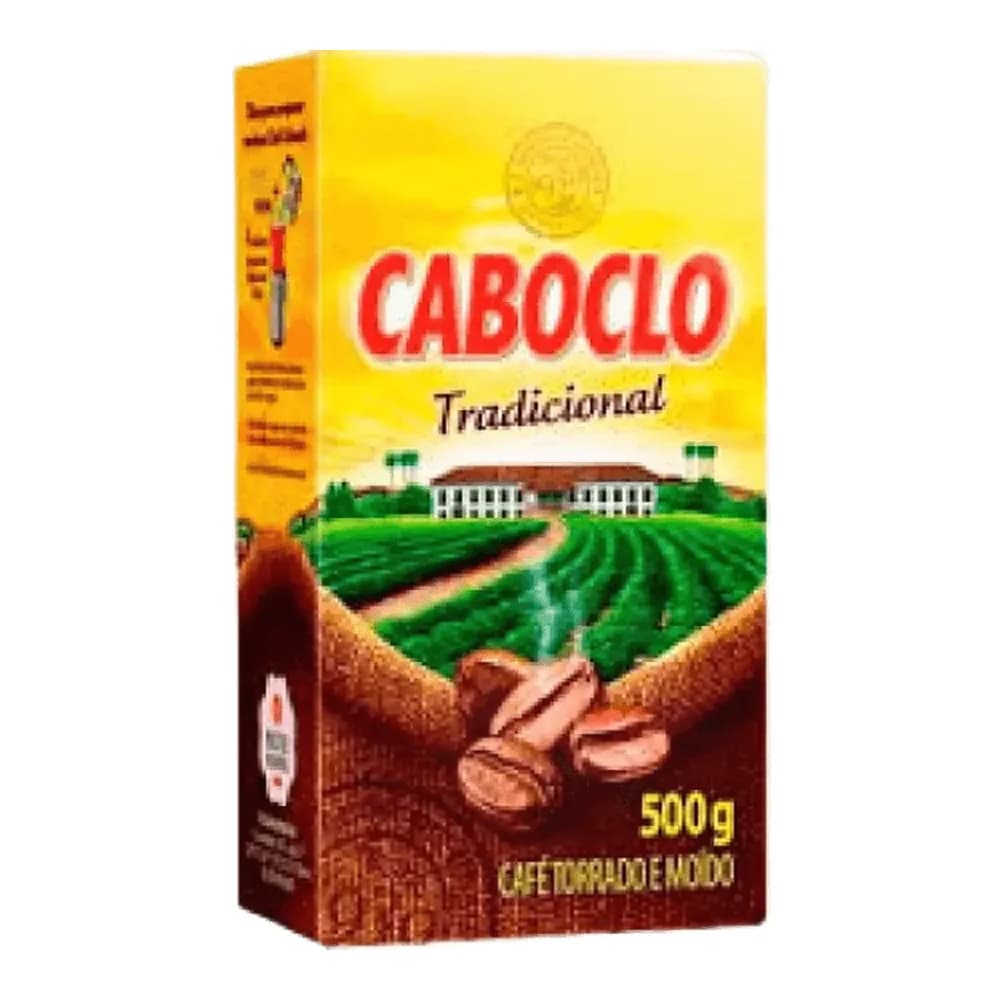 Cafe torrado e moido tradicional caboclo 500g