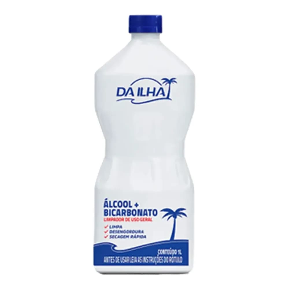 Alcool liquido com bicarbonato da ilha 1l