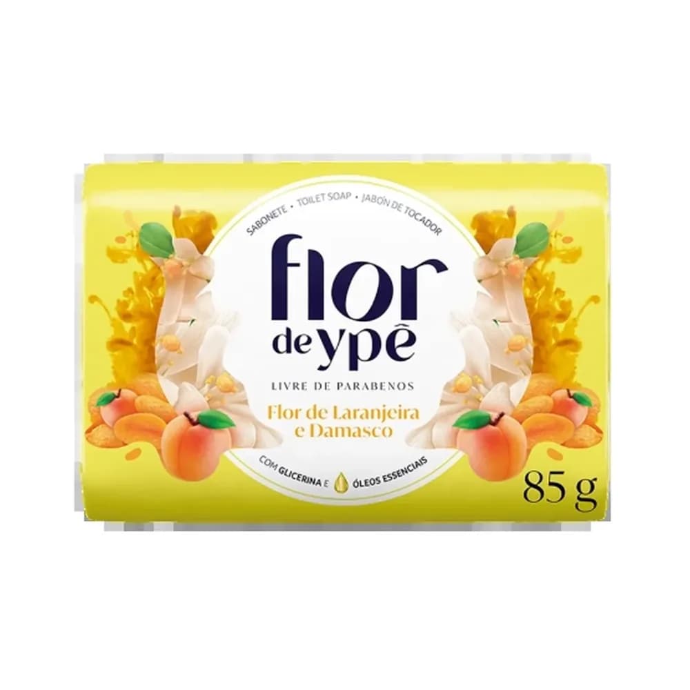 Sabonete flor de ype flor de laranjeira e damasco 85g