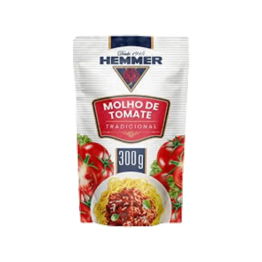 Molho tomate hemmer tradicional sache 300g