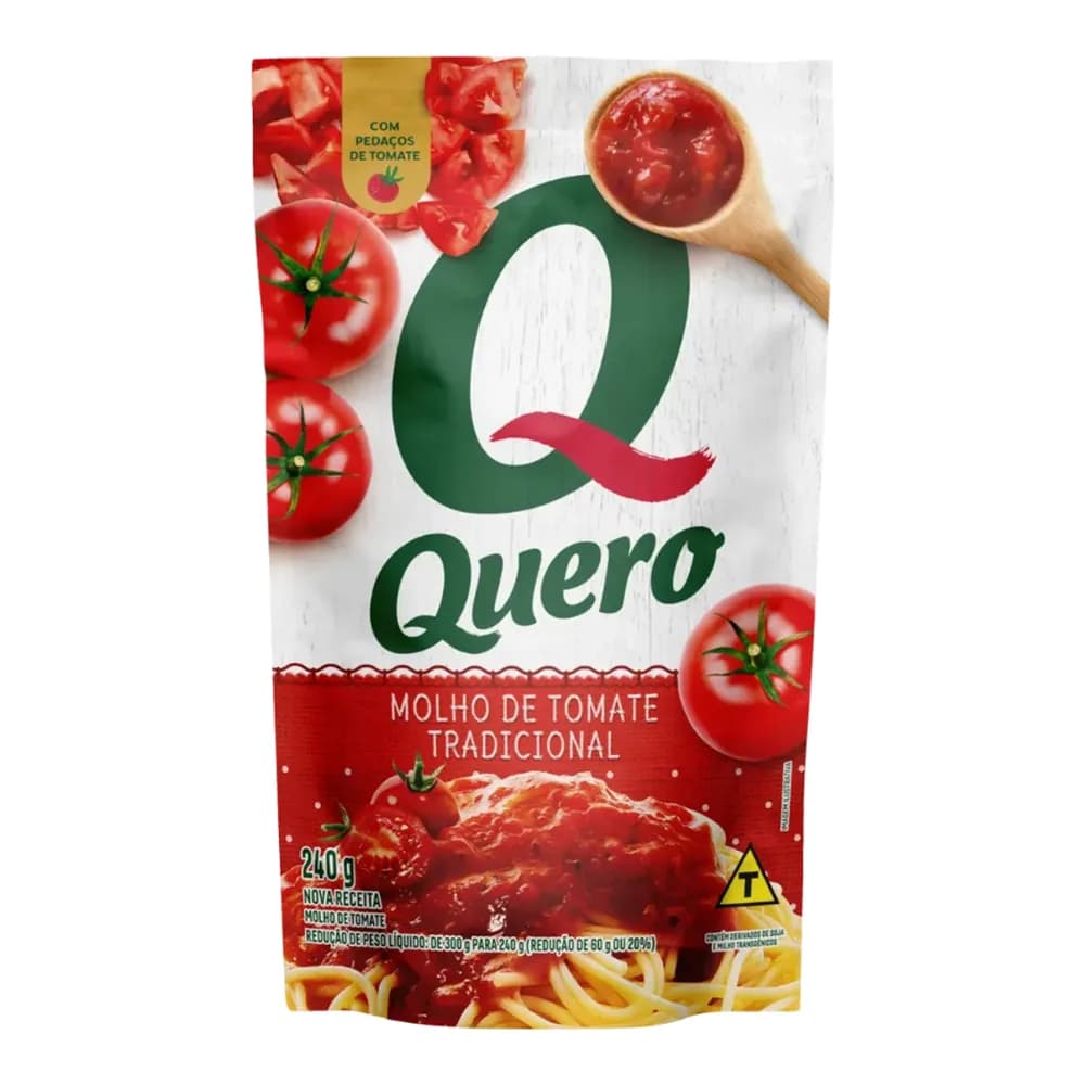 Molho de tomate quero trad sc 240g