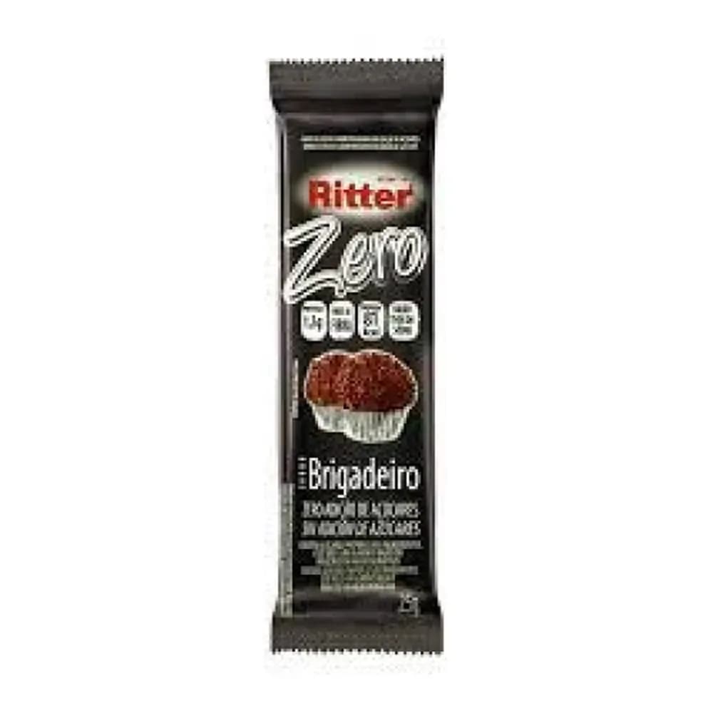 Barra cereal ritter brigadeiro zero embalagem 25g