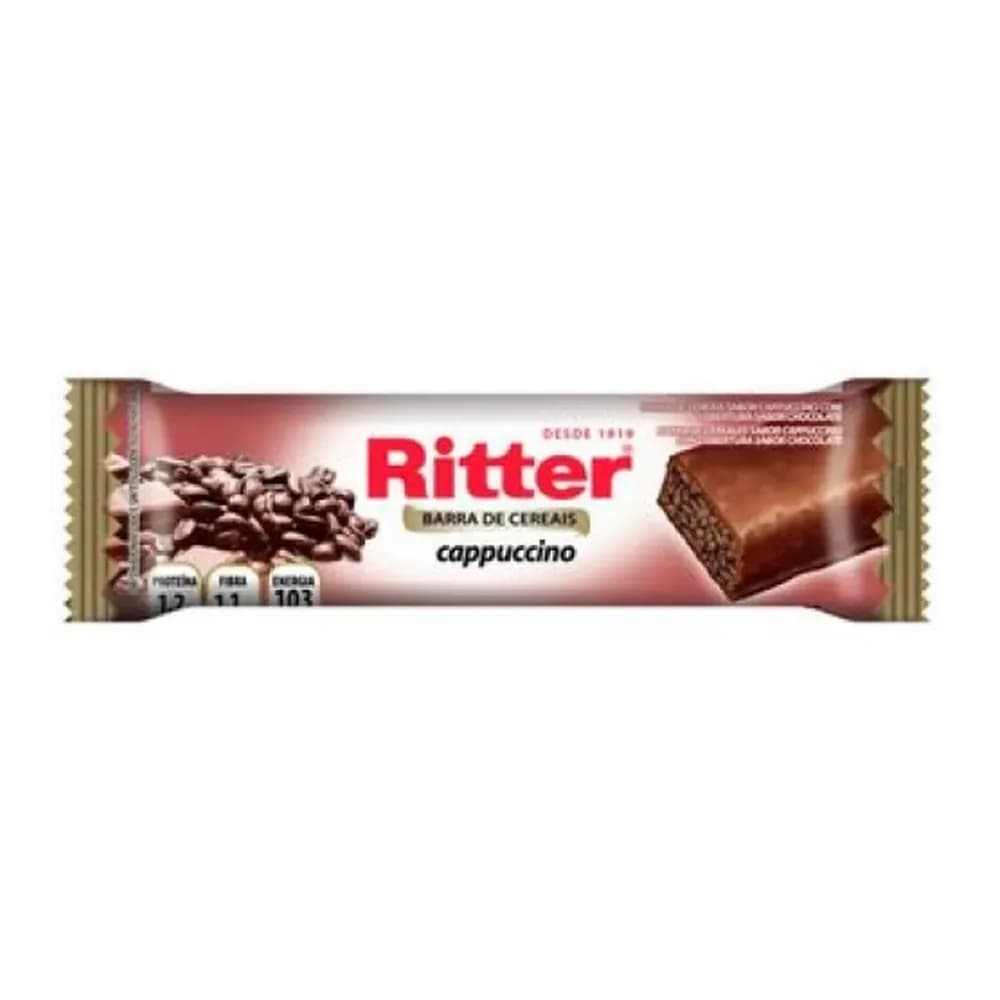 Barra de cereal ritter capuccino embalagem 25g