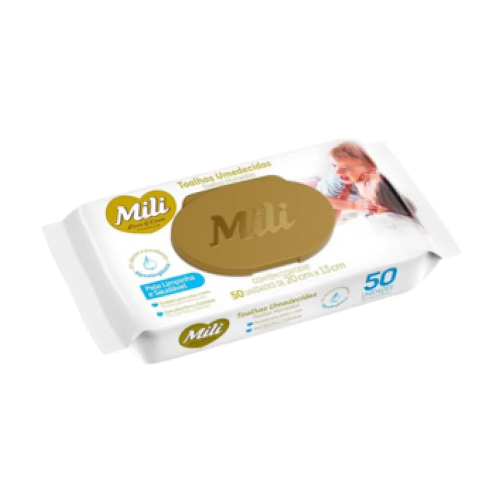 Toalhas umedecidas love e care mili 50un