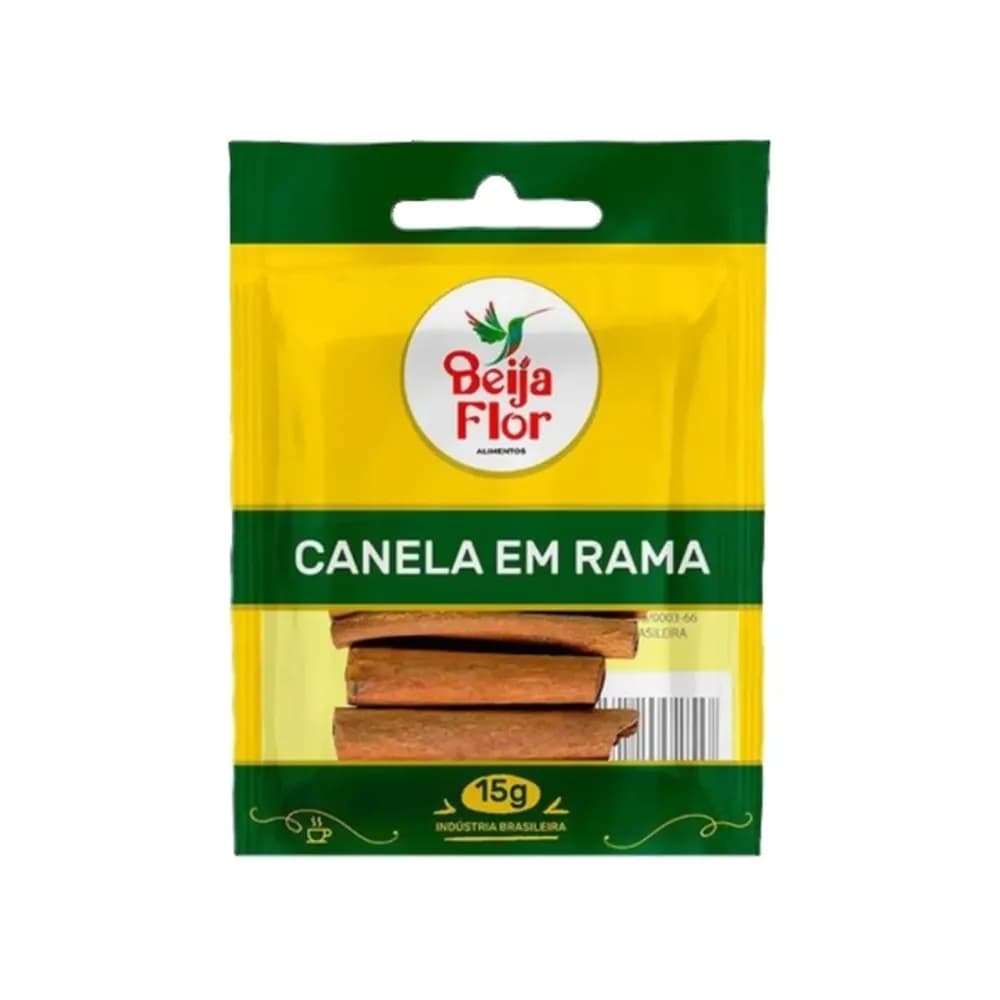 Especiarias beija flor canela em rama embalagem 15g