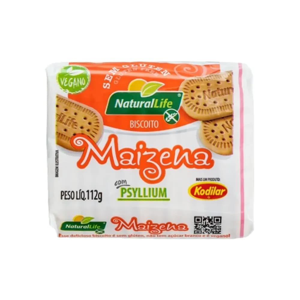 Biscoito de maizena vegano s/ gluten kodilar 112g (uni)
