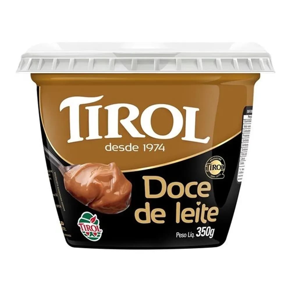 Doce de leite tirol tradicional embalagem 350g