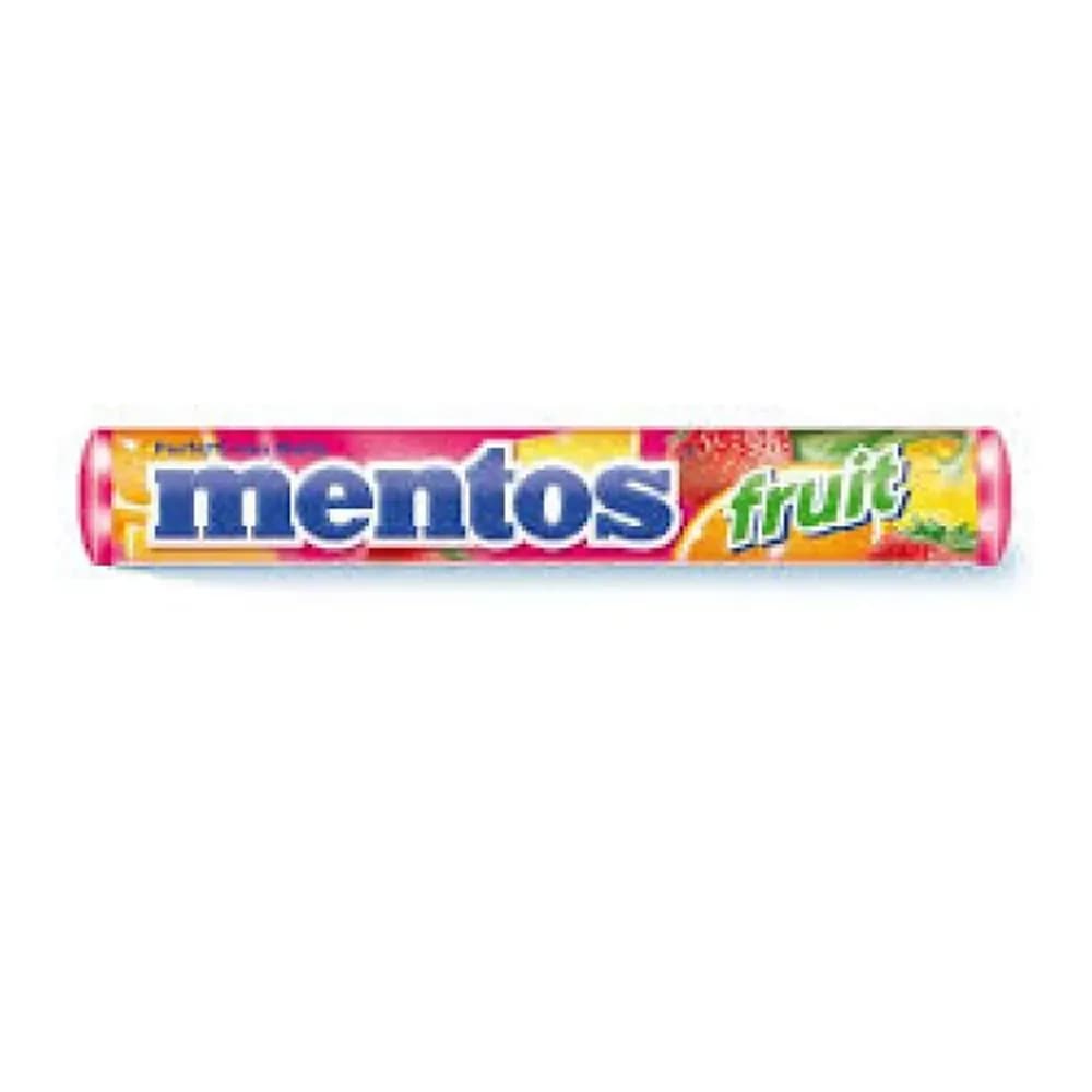 Bala mastigavel stick fruit mentos 37,5g