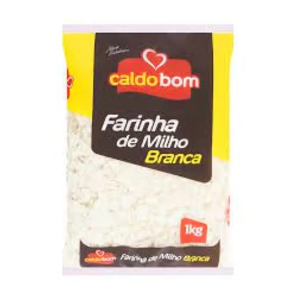 Farinha de milho caldo bom branca 1kg